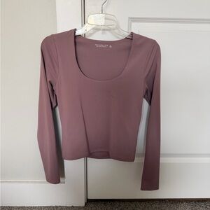 Abercrombie & Fitch Mauve Long Sleeve Top